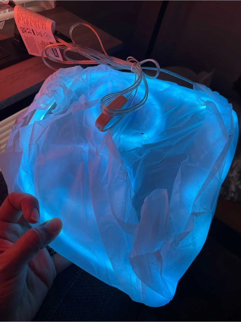 Pac-Man Blue LED Neon Ghost Light